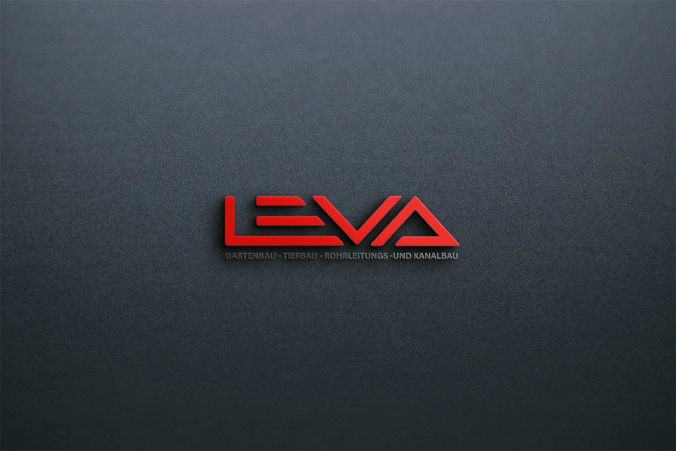 Black Wall Logo Design Mockup